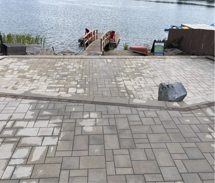 Backyard after
