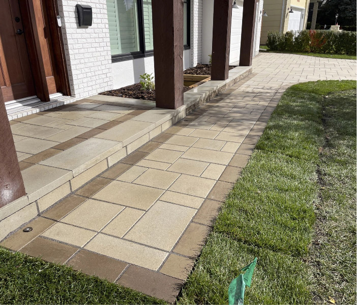 Front walkway after