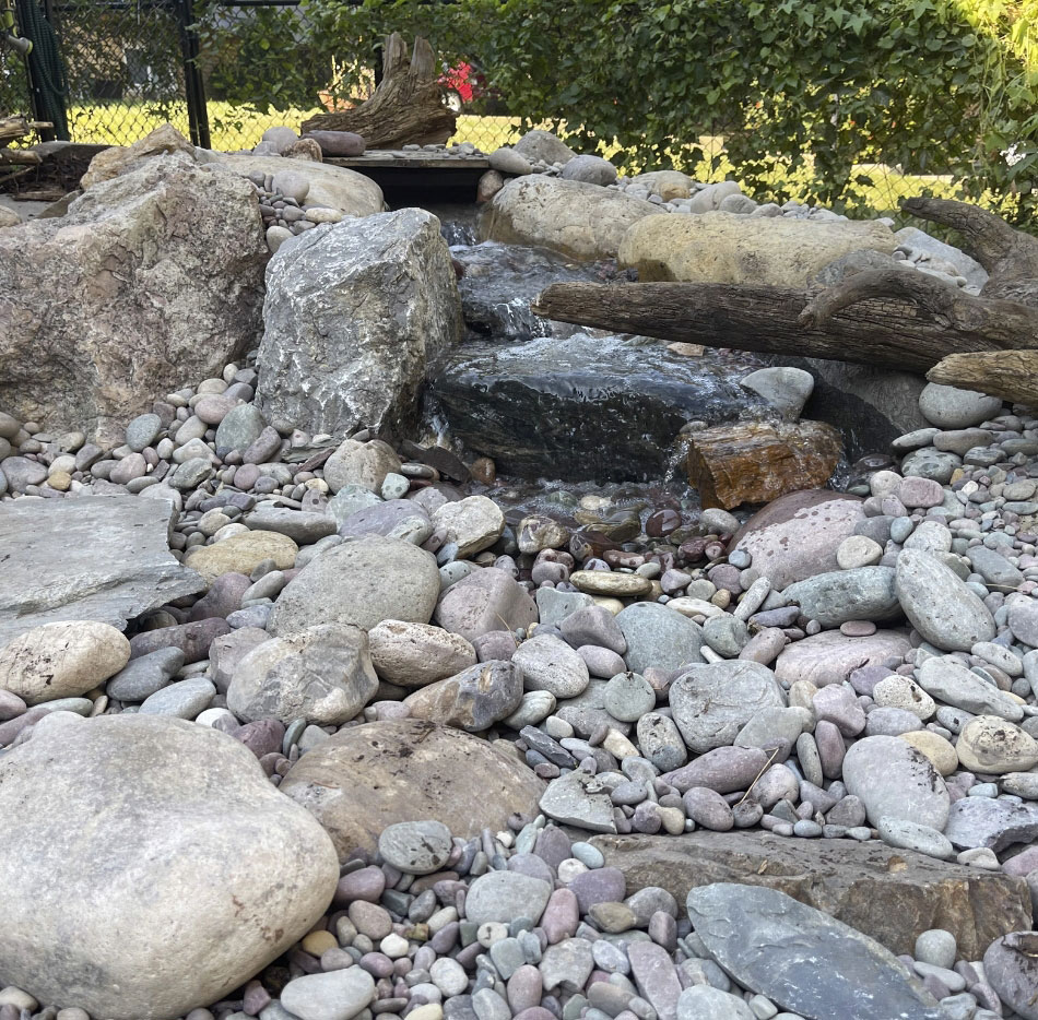 Garden river feature